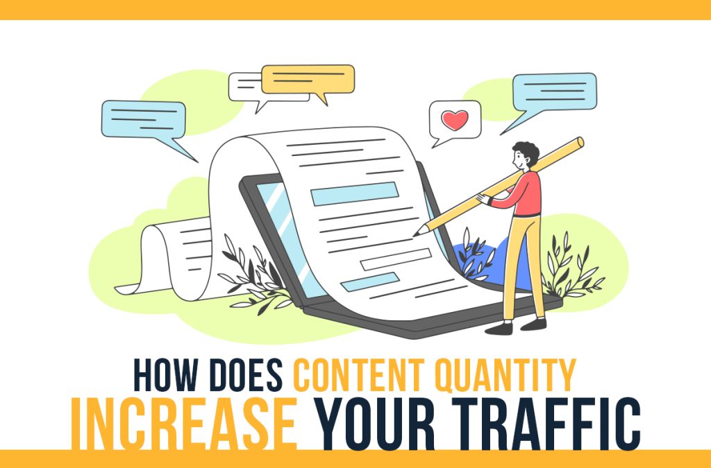 How does content quantity increase your traffic